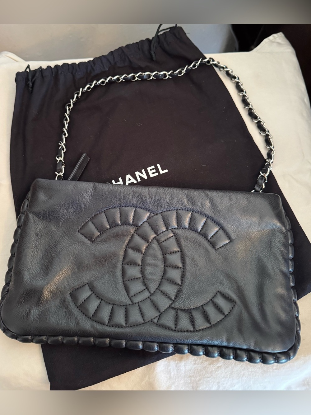 Chanel Pochette, Like Brand New/Excellent condition. No damage. Dust bag.